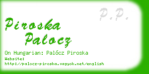 piroska palocz business card
