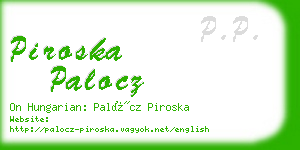 piroska palocz business card